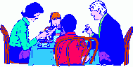graphic of a family having dinner