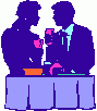 graphic of a couple having dinner